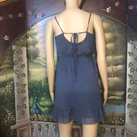 AEO Slate Grey Mini Dress-XS - Picture 5 of 8